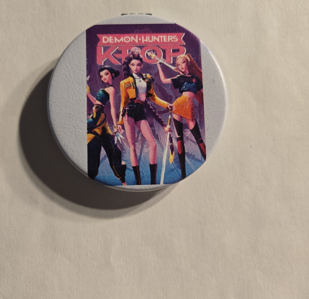 Demon Hunters K-Pop Inspired Round Mirror